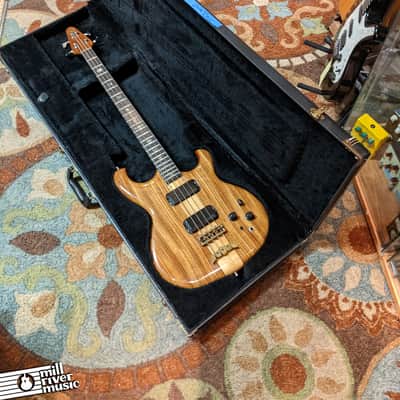 Alembic Spoiler 4 Bass 1986 Zebrawood w/ OHSC image 6