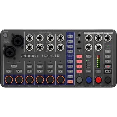 Zoom LiveTrak L-6 10-Channel Mixer & Recorder New - BLACK image 1