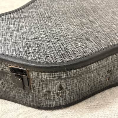 Vintage 1960’s Silver Black Faux Tweed Offset Guitar Case Harmony Silvertone Kay Supro Airline image 11
