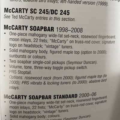 PRS McCarty Soapbar Mahogany Top Stoptail 1998 - 2000 - Translucent Vintage Cherry image 6