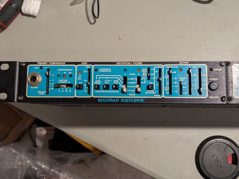 SR&D Rockman Sustainor 100 RockModule 1986 - 1987 - Blue w/ Blue Logo image 1