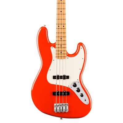 Fender Player II Jazz Bass - Maple Fingerboard, Coral Red image 1