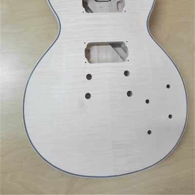 Haze  Electric Guitar DIY Kit,Solid Body w/Flame Maple Veneer E-238DIY SG image 5