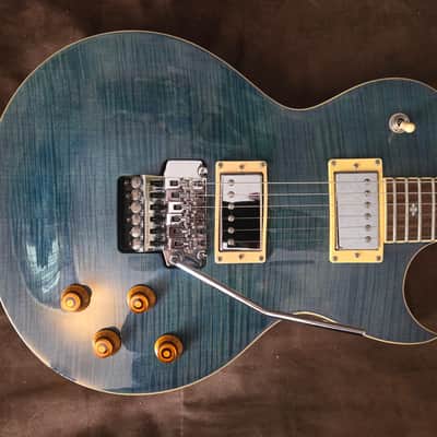 Xaviere Pro XV-555 Guitar - Blue Flame Top Maple image 2