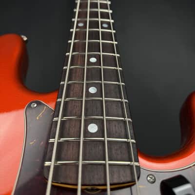 Fender Custom Shop 1966 Precision Bass Closet Classic - Candy Tangerine with Painted Headcap image 4