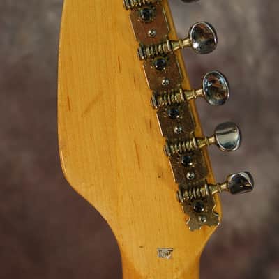 1960's Vintage Californian by Domino Phantom Style Dual Pickup Yellowed White Original Case image 7