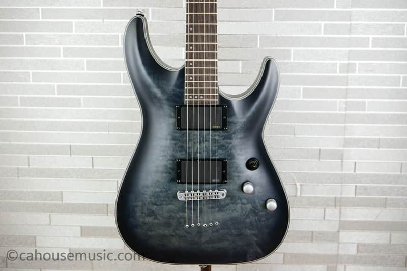 Schecter C-1 Platinum - See-Thru Black Satin image 1