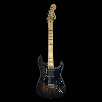 Fender Limited Edition Sandblasted Stratocaster, Maple Fingerboard, 3 Tone Sunburst, Fender Hard Case image 3