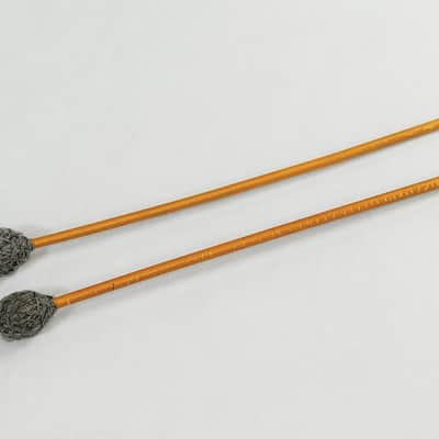 Musser M-9 Gray Yarn Mallets Rattan Handles (Pr.)- 80's image 2