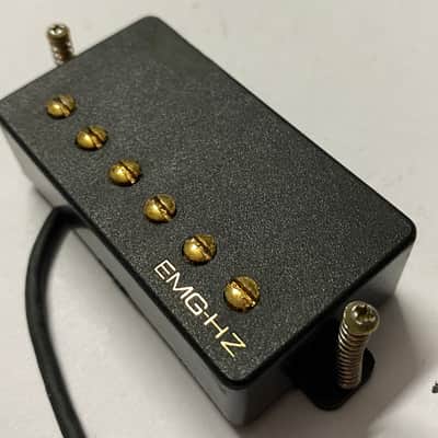 EMG USA HZ H1A G passive bridge humbucker 13.14k 49.2mm spacing – Gold poles image 2