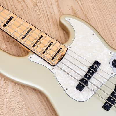 2017 Fender American Elite Jazz Bass V 5 String Near Mint Champagne w/ Case & Tags image 7