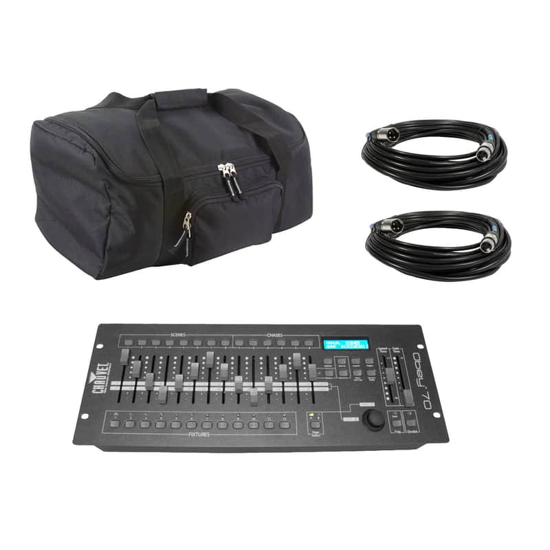 Chauvet DJ Obey 70 LED Universal DMX Lighting Controller + Cables + Bags image 1