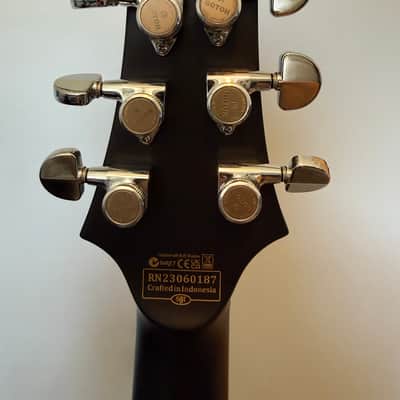 (with Gotoh Locking Tuners) Schecter C-1 Platinum with Rosewood Fretboard 2014 - Present - See-Thru Black Satin image 9