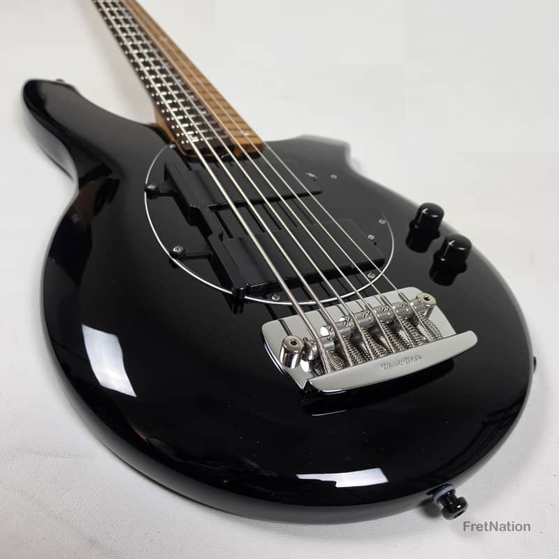 Ernie Ball Music Man John Myung Bongo HH 6-String Bass Black w/ Gator Bag 8.56lbs S08050 image 1
