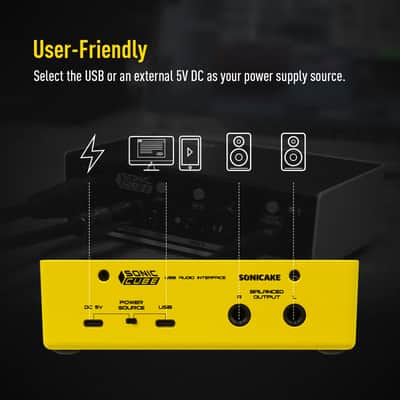 SONICAKE USB Audio Interface Podcast Mixer with Analogue Preamp 48V Phantom Power Recording Podcasting and Streaming Equipment with XLR and Line Inputs for MAC and PC USB-C Plug and Play(U.S. domestic inventory) image 4