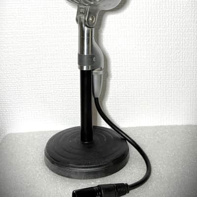 Vintage 1940s Shure 55 'Fatboy' Dynamic Microphone, works w/stand & cable (F1) image 2