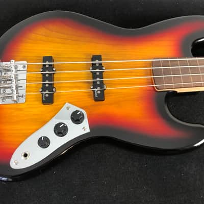Harley Benton JB-40FL SB FRETLESS Sunburst 4-String Bass image 1