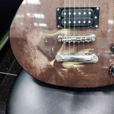 Washburn WI16 G15 Electric Guitar 2004 - Antique Brown with Art Work image 7
