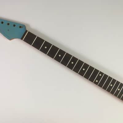 Lefty Vintage Relic Strat Aged Guitar Nitro Neck Heavy Relic Daphne Blue Face image 1