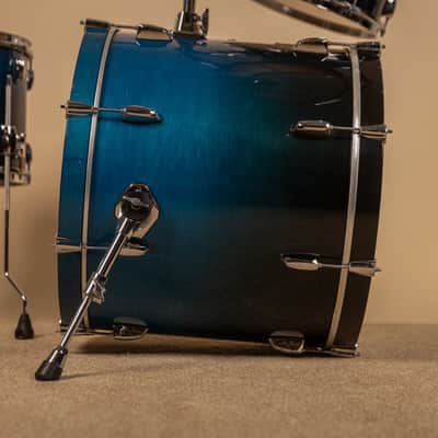 Pearl Session Custom Maple Marine Blue Fade Drum Set image 9