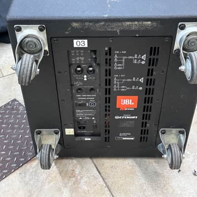 JBL MP418SP Powered by Crown 18" 600 Watt Subwoofer Speaker w/Cover #3 - READ image 8