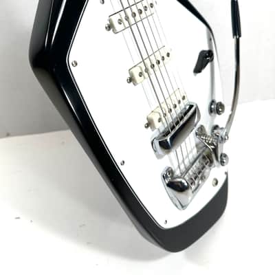 Awesomesauceguitars modified baritone Vox Phantom VI with vintage parts “The Ghost” 2026 - Black image 14