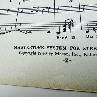 Gibson Mastertone System for Steel Guitar Sheet Music Set (4 Books) 1940 image 6