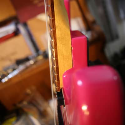 Six Flags Superman/woman Stratocaster Copy (2000s, Pink Relic) image 6