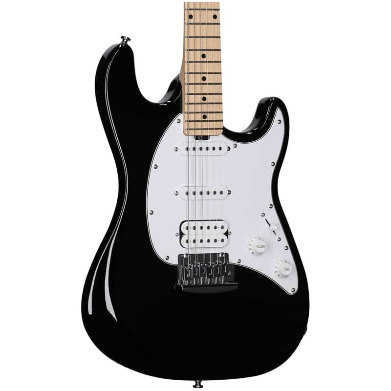 Immagine Sterling Intro Series Cutlass HSS Electric Guitar, Black - 1