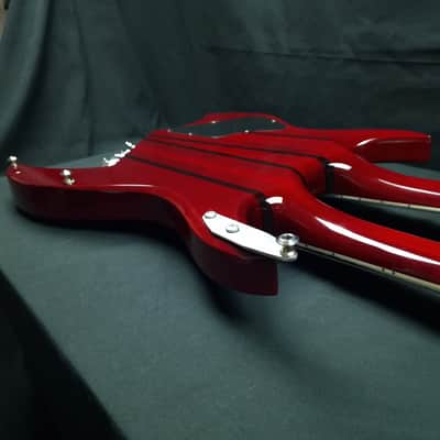 B.C. Rich Bich Legacy Double Neck 2009 Trans Red Made in Korea Rockfield Mafia pickups + OHSC image 21
