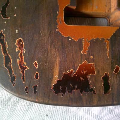 New Heavy Relic Aged Distressed Rory Gallagher S-Style Guitar Body Nitro Finish image 8