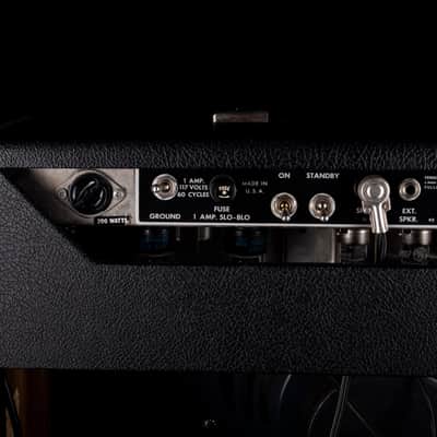 Vintage 1965 Fender Deluxe Reverb Guitar Amp With Footswtich and Cover image 10