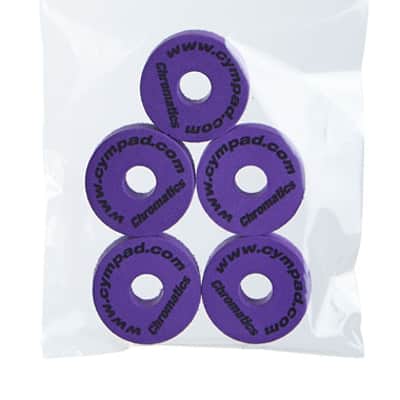Cympad Chromatics Premium Foam Purple Cymbal Felts 5 Pack CYM CS15/5-PU image 2