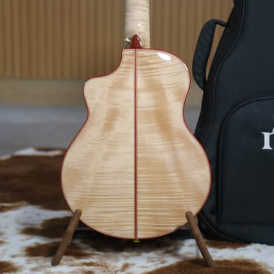 Natasha Sunny Baby 32" - European Spruce and Flame Maple Acoustic Guitar 2024 - Gloss image 4