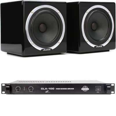 Avantone Pro MixCube Reference Monitors (Pair) with CLA100 Studio Reference Amplifier - Black image 2