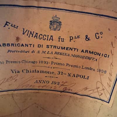 F.lli Vinaccia Mandolin 1927 Made in Italy image 20