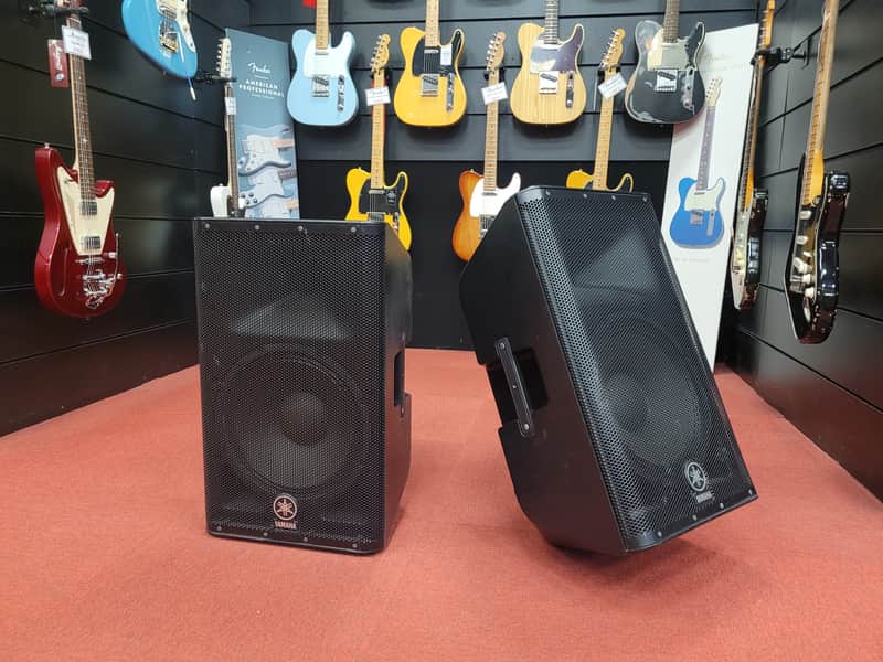 Yamaha DXR12 mkII 2-Way 1100-Watt 12" Active Loudspeaker 2019 - Present - Black SET OF 2 image 1