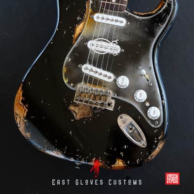 Fender Stratocaster 60th Anniversary Special Edition Black Aged Relic by East Gloves Customs (Rare) image 1