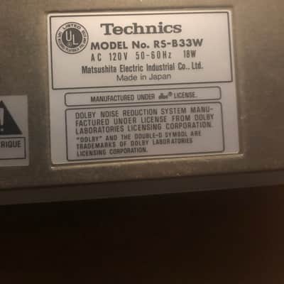 Technics RS-B33W-SM 1980s Silver image 4