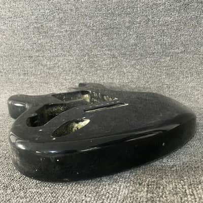 Black Left Handed Guitar Strat Style Basswood Body image 2