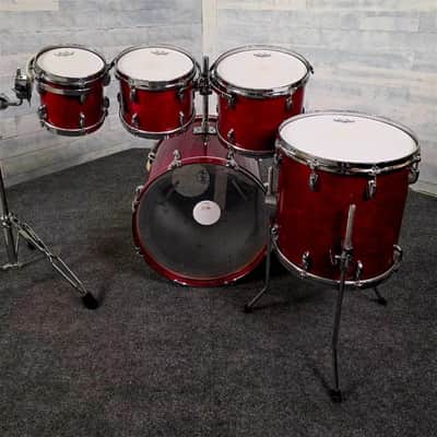 Used Vintage Gretsch USA Custom 5pc Drum Set Rosewood 1980s Jasper - Good image 12