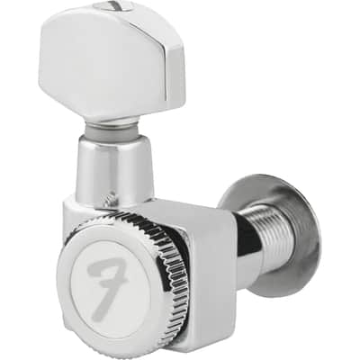 Fender Stratocaster/Telecaster Locking Tuning Machines, Short Post, Chrome, Set of 6 (099-0818-105) image 4