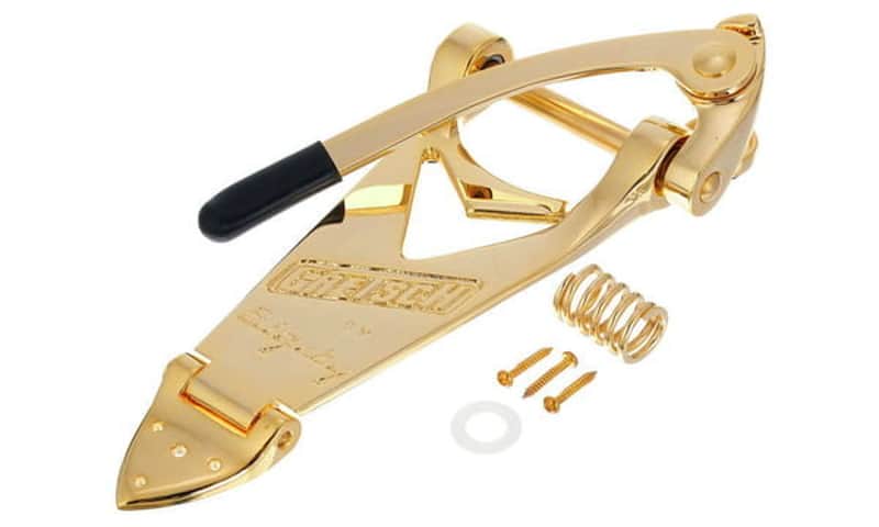Bigsby® B6G Gold Vibrato Tremolo Tailpiece~Gretsch By Bigsby Logo~USA~Brand New image 1