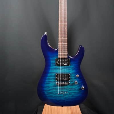 Schecter C-6 Plus - Ocean Blue Burst (443) image 13