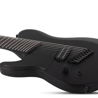 Schecter PT-8 MS Black Ops LH Satin Black Open Pore image 3