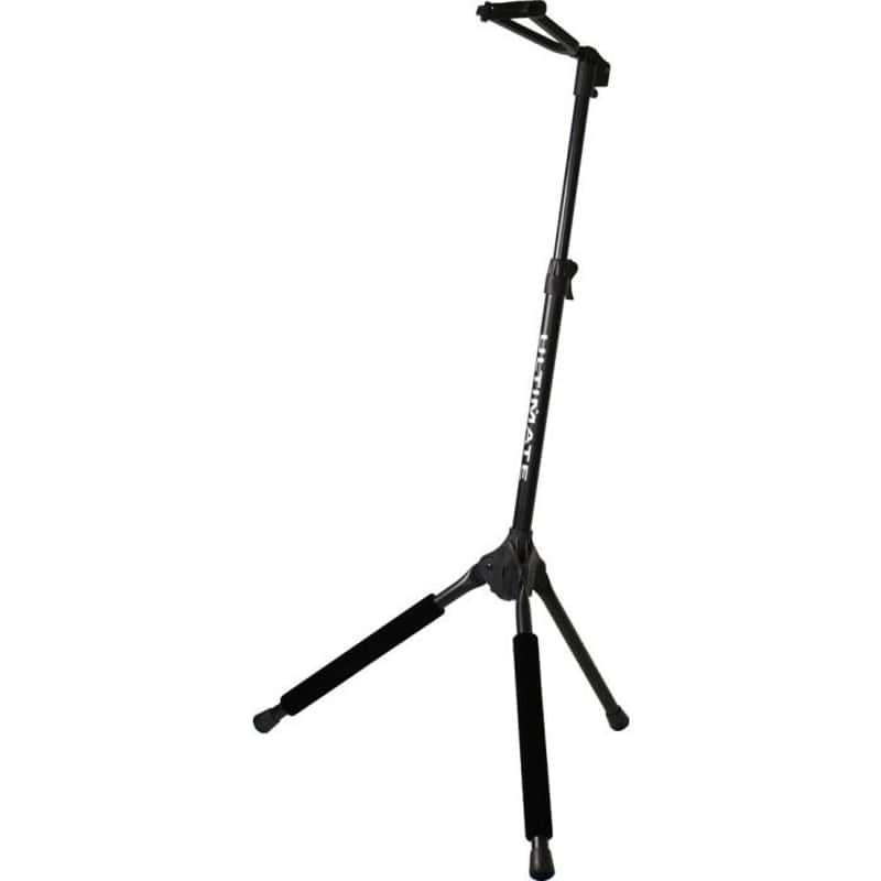Ultimate Support GS-100+ Height Adjustable, Hanging Style Guitar Stand with Push-Button Leg Locking Mechanism image 1