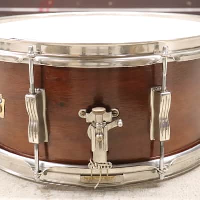 Ludwig Auditorium 6.5x15" 8-Lug Mahogany Snare Drum Vintage 1960's image 4