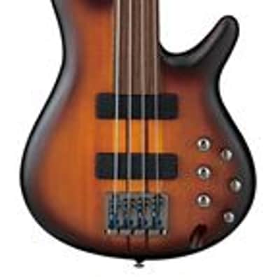 Ibanez SRF700 Portamento Fretless Bass Guitar Brown Burst image 1