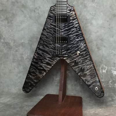 From my Personal Collection! "the Super-V Supreme" Guitar AAAA Quilted Maple Top (used) by Black Diamond Hand Crafted Guitars In AMERICA (Includes Hardshell Case) image 9