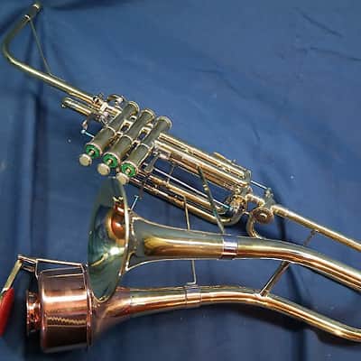 Jazzophone USA made Jazzophone 2024 Yellow Brass Saxophone Trumpet image 1